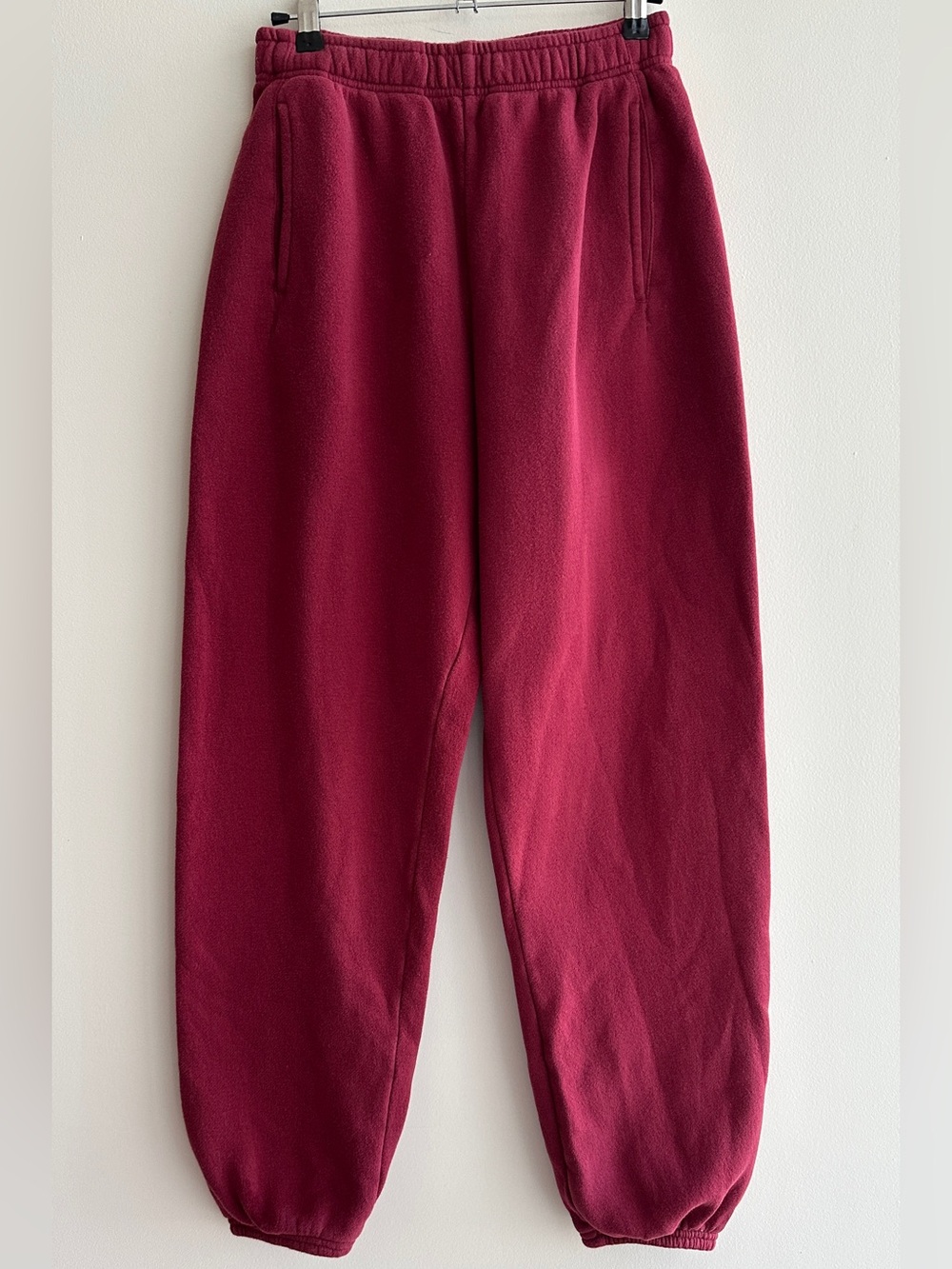 Offline by aerie Joggers, Deep Ruby, Cozy Comfy Pants, Size Small